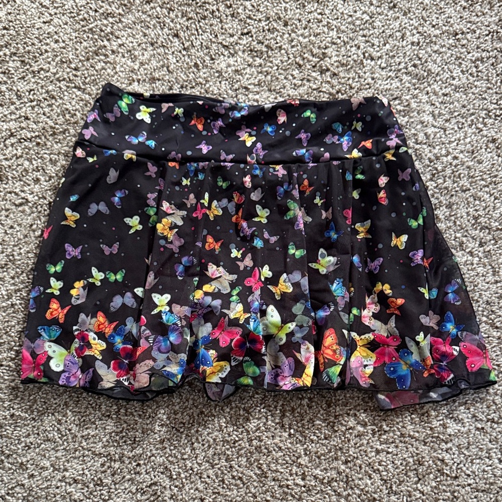Colorful Butterfly Print Women's Swim Skirt